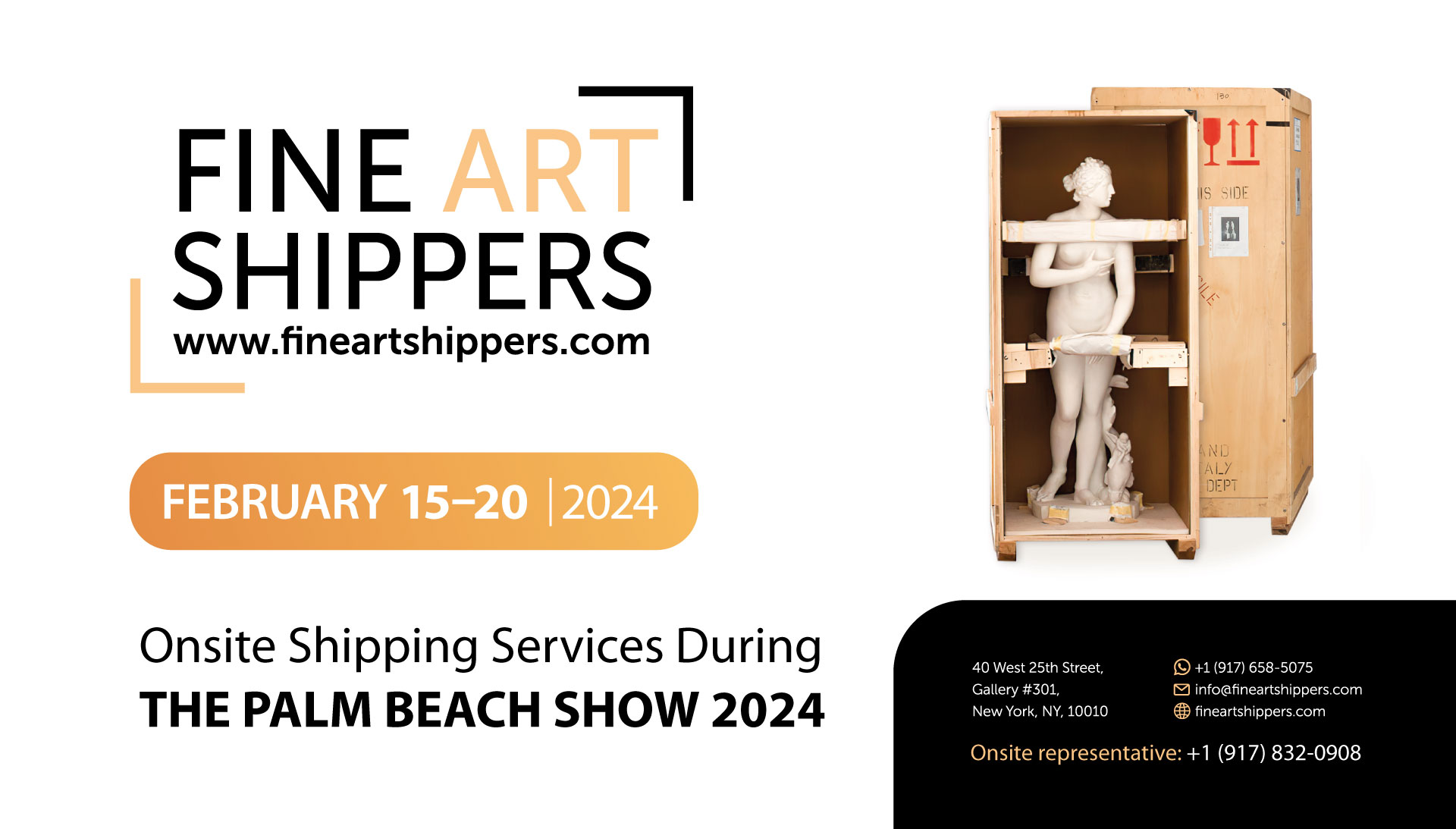 Fine Art Shippers Is an Onsite Shipper at The Palm Beach Show 2024